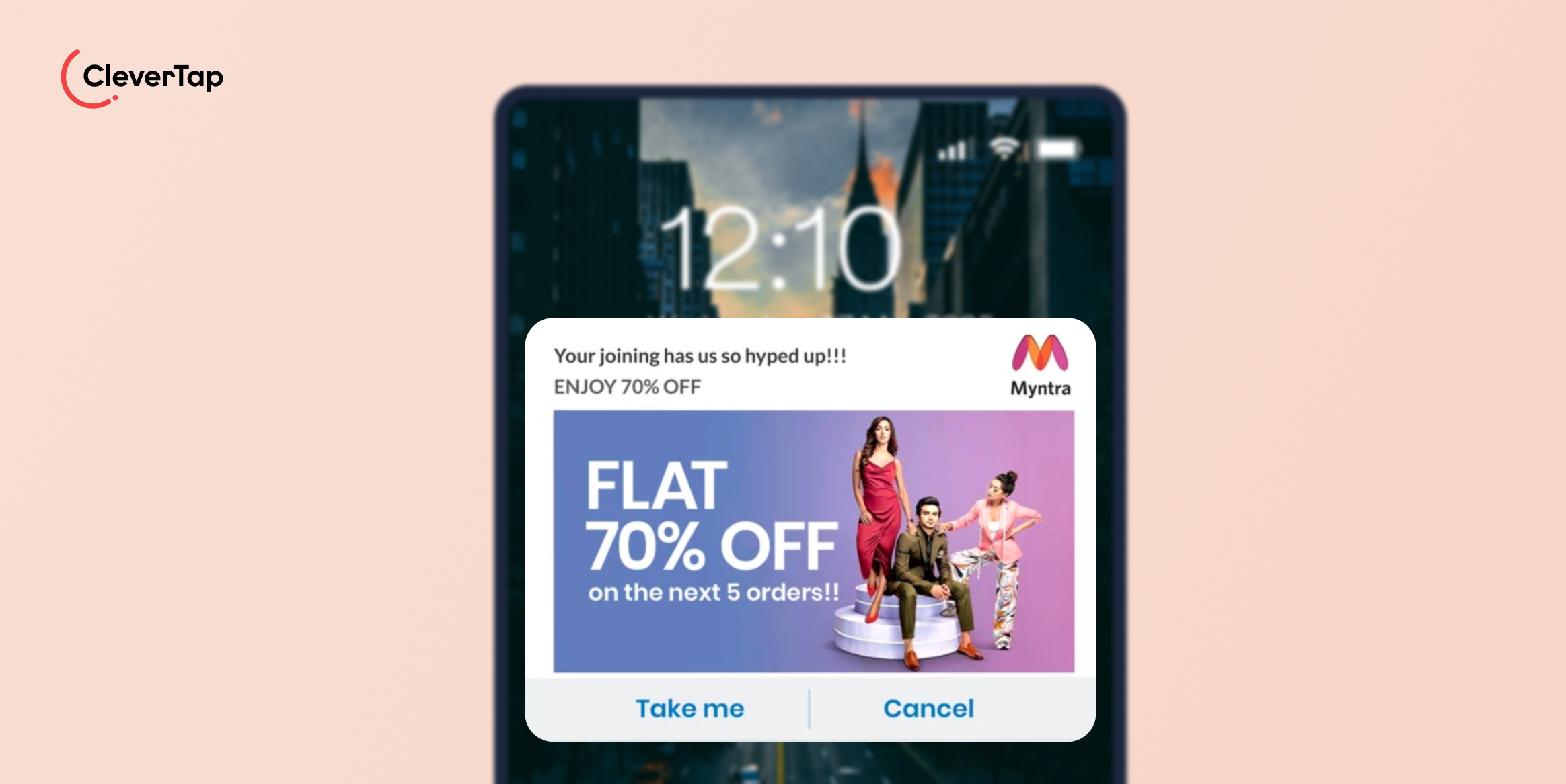 Celebrate Joining or New Users - Welcome Push Notification - Example 13