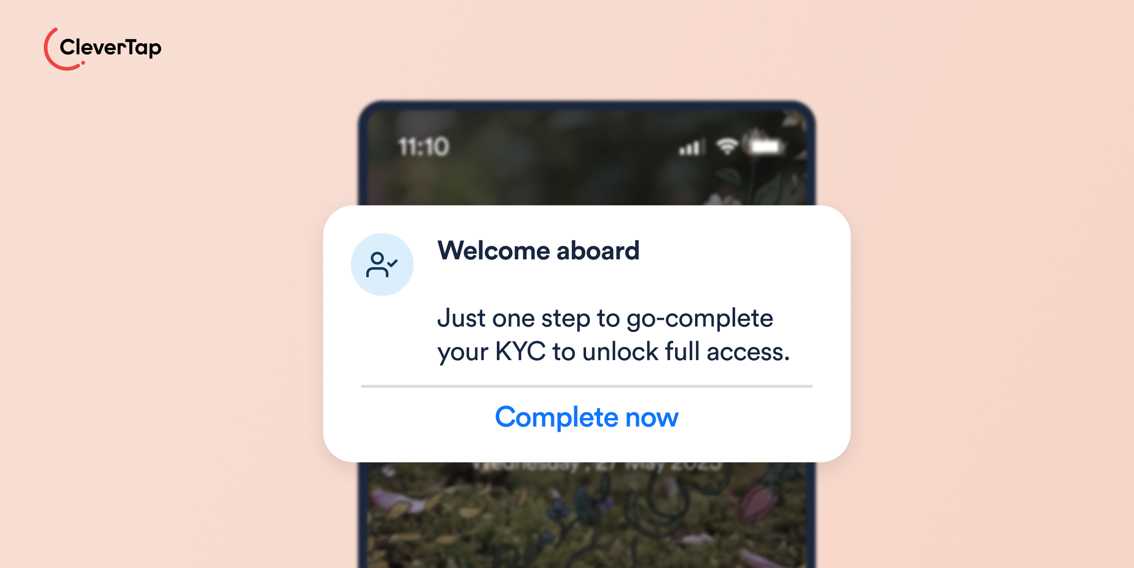 Complete Identity Verification - Welcome Push Notification Example 4