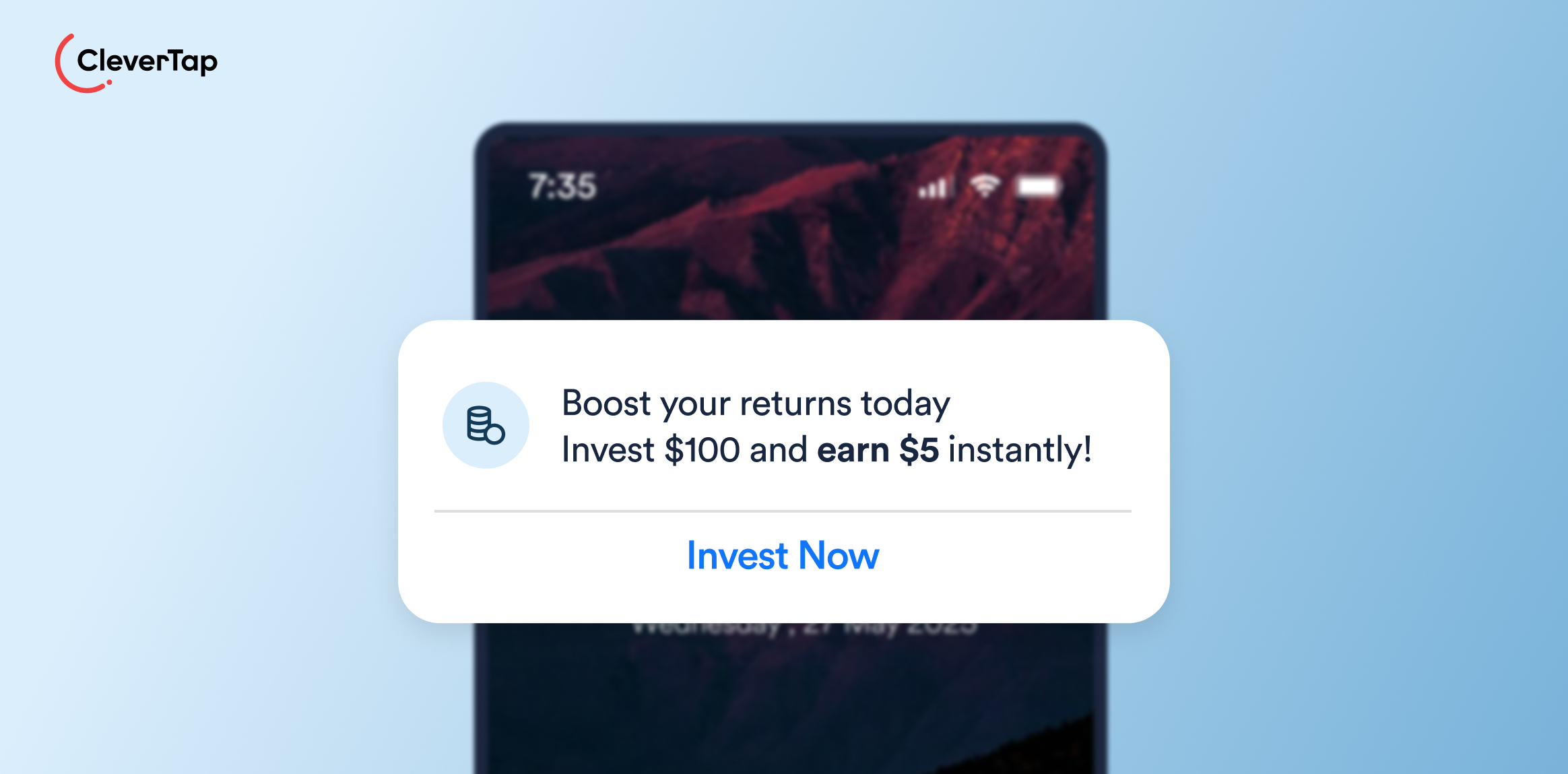 Complete the First Deposit or Financial Action - Welcome Push Notification Example 9