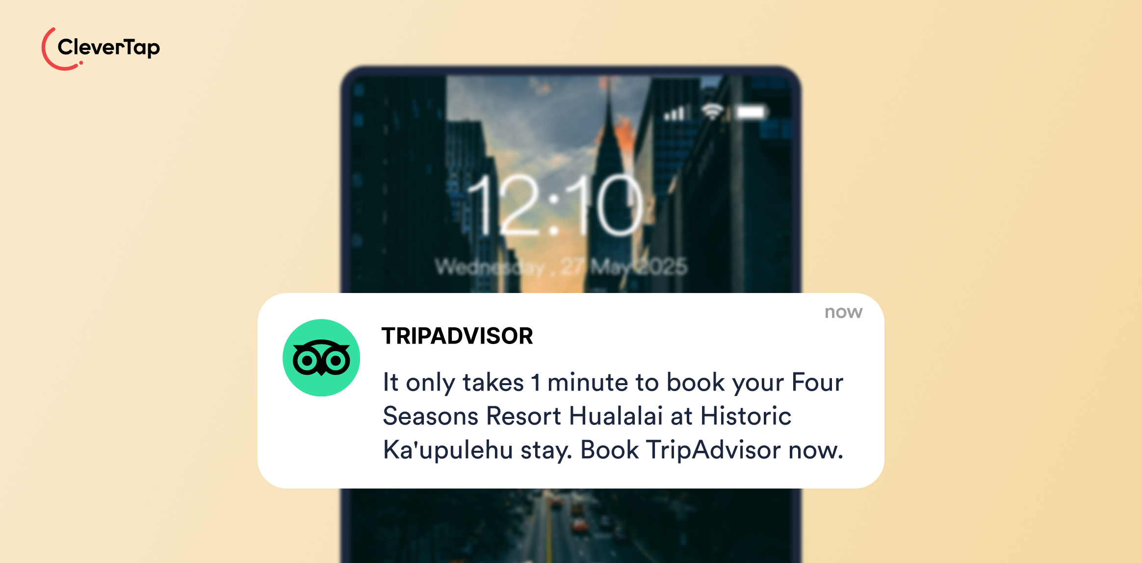 Make the First Purchase or Booking - Welcome Push Notification Example 8