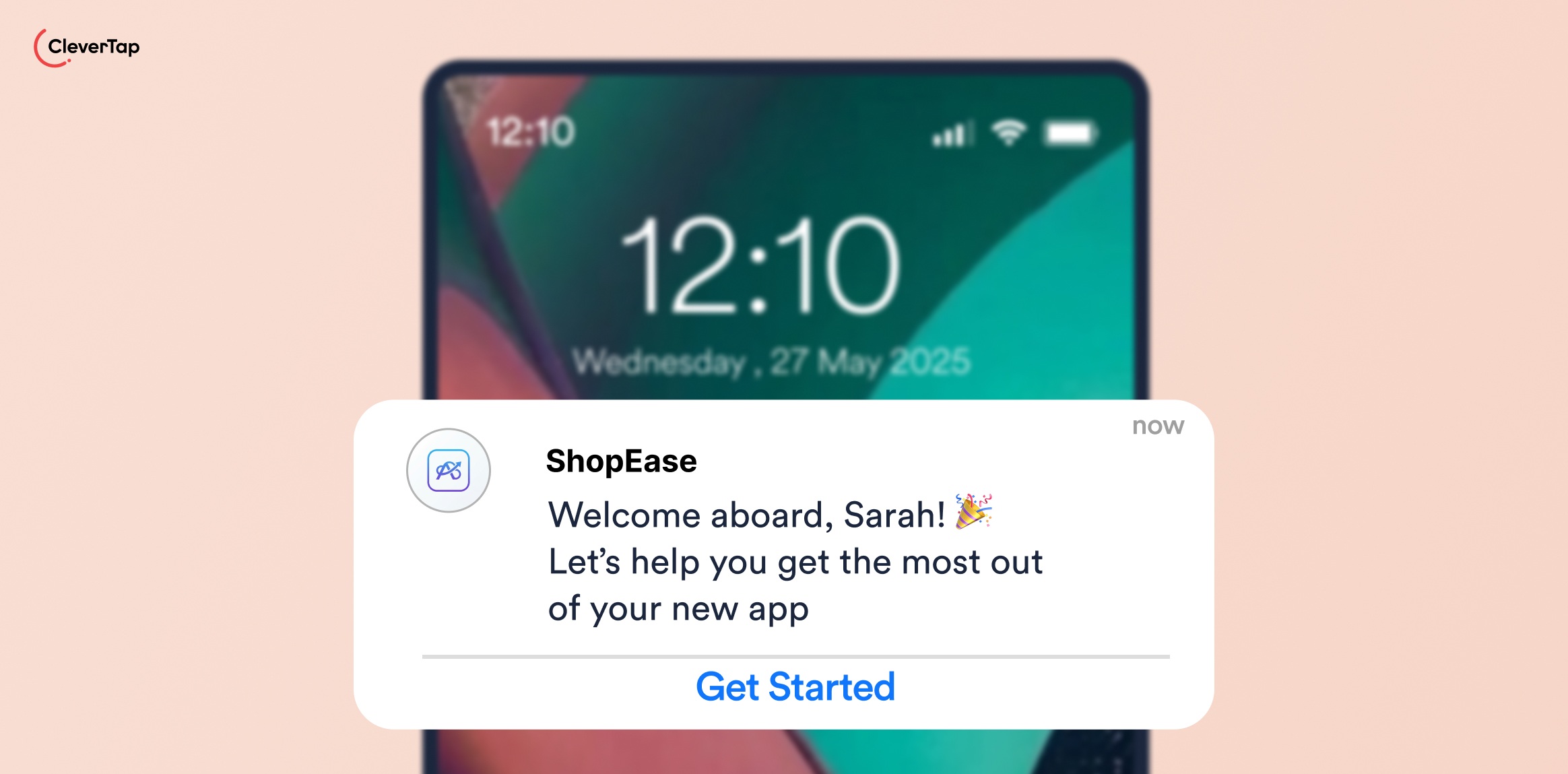 Simple Welcome and Value Reinforcement - Welcome Push Notification Examples 1