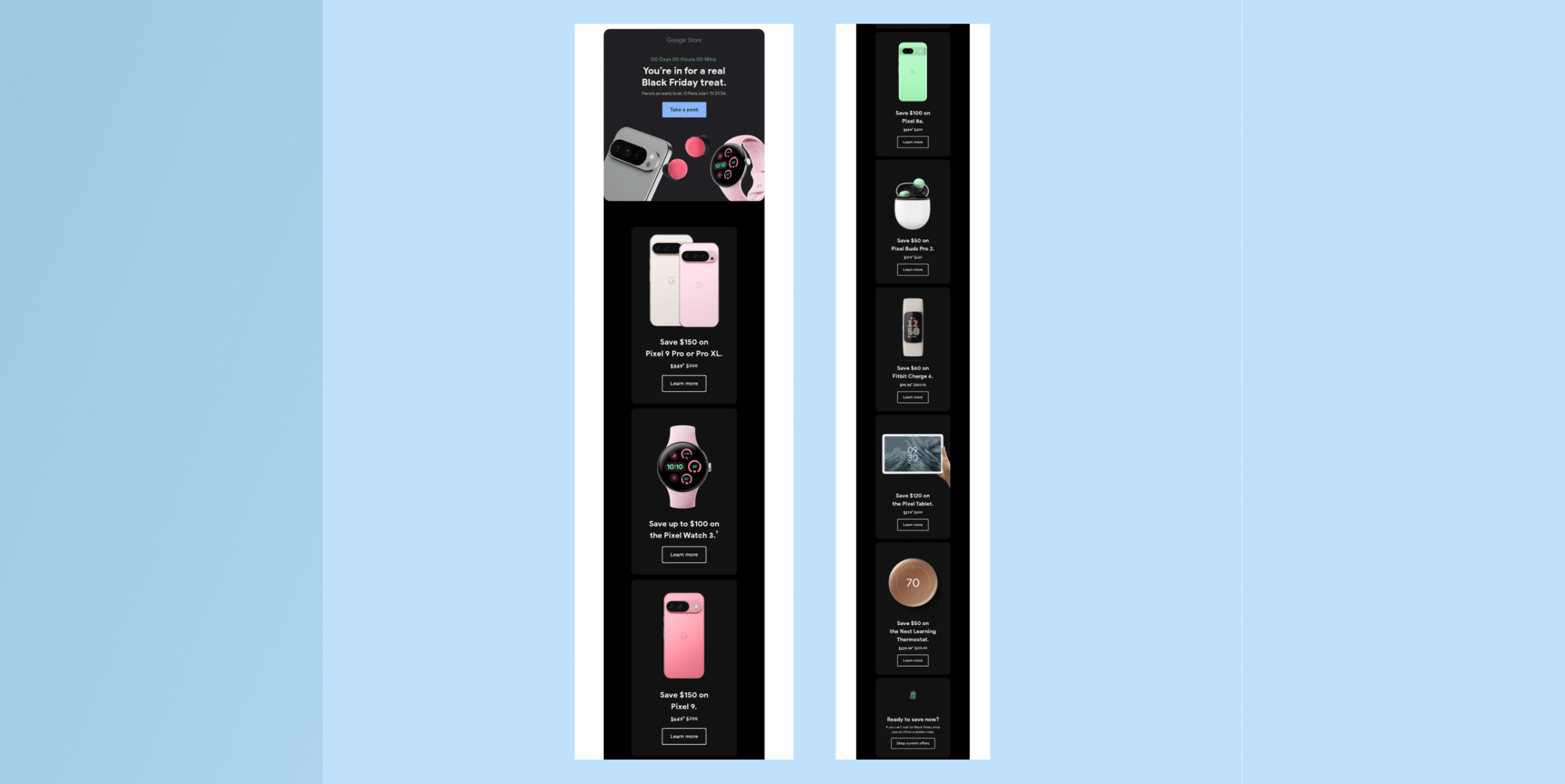 Google Store - Black Friday Email Marketing
