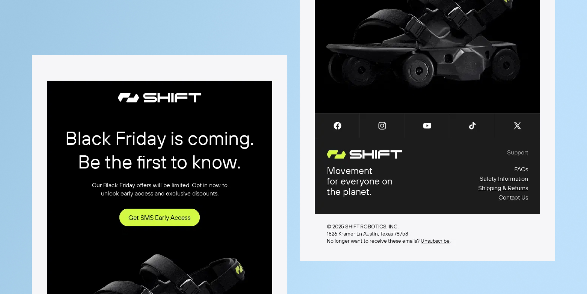 Shift - Black Friday Email Marketing